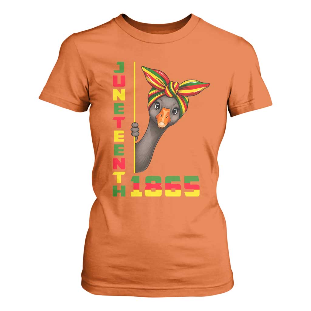 Funny Juneteenth Goose T Shirt For Women African American Pride Gift
