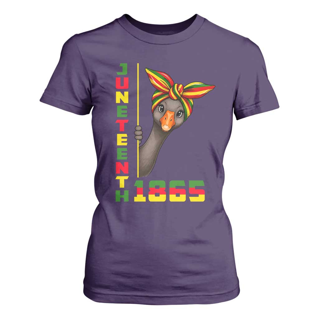 Funny Juneteenth Goose T Shirt For Women African American Pride Gift