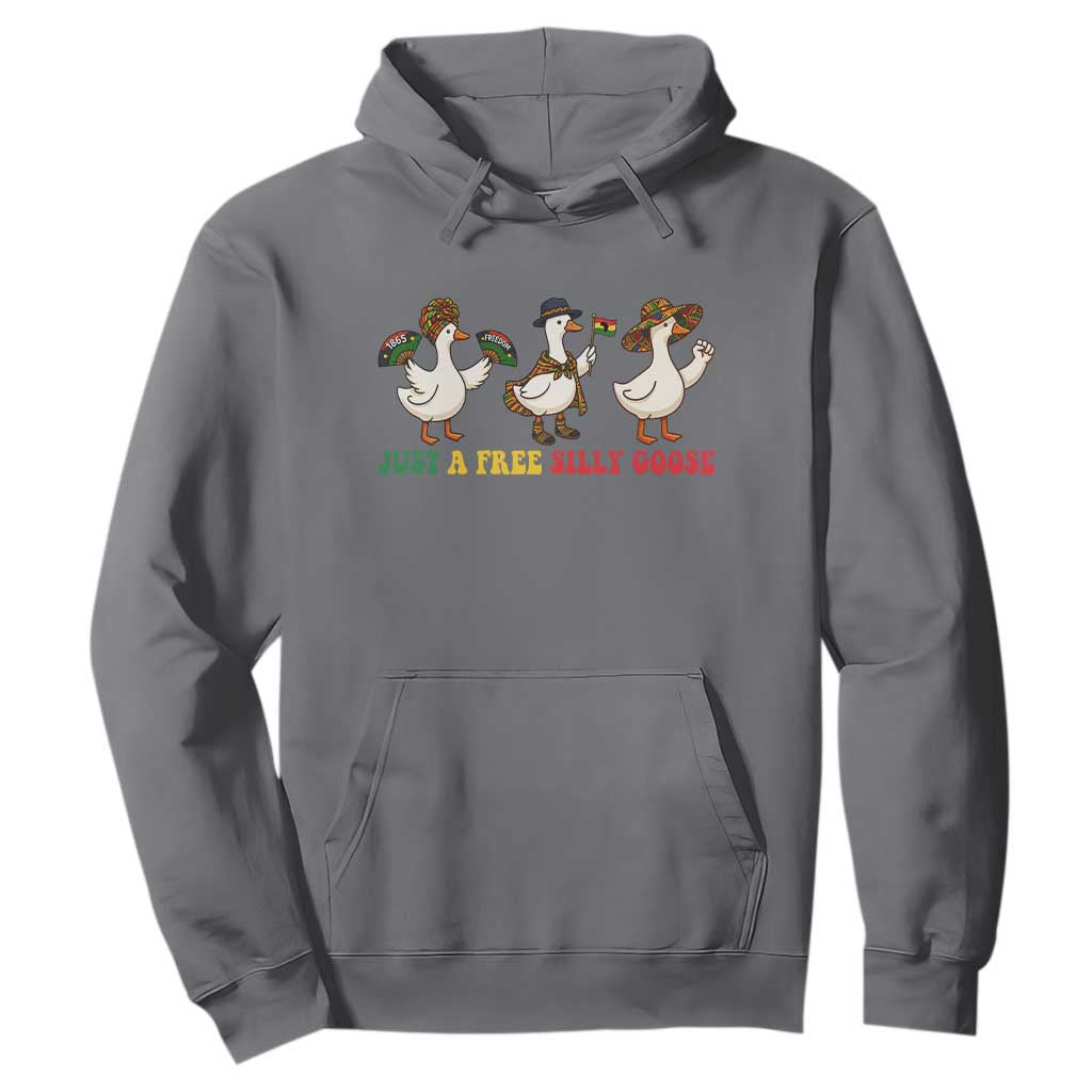 Funny Just A Free Silly Goose Hoodie Juneteenth Freedom Day