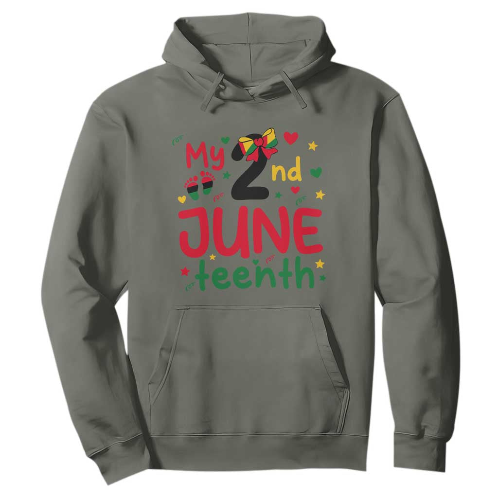 My Second Juneteenth Hoodie African American Baby Freedom Day