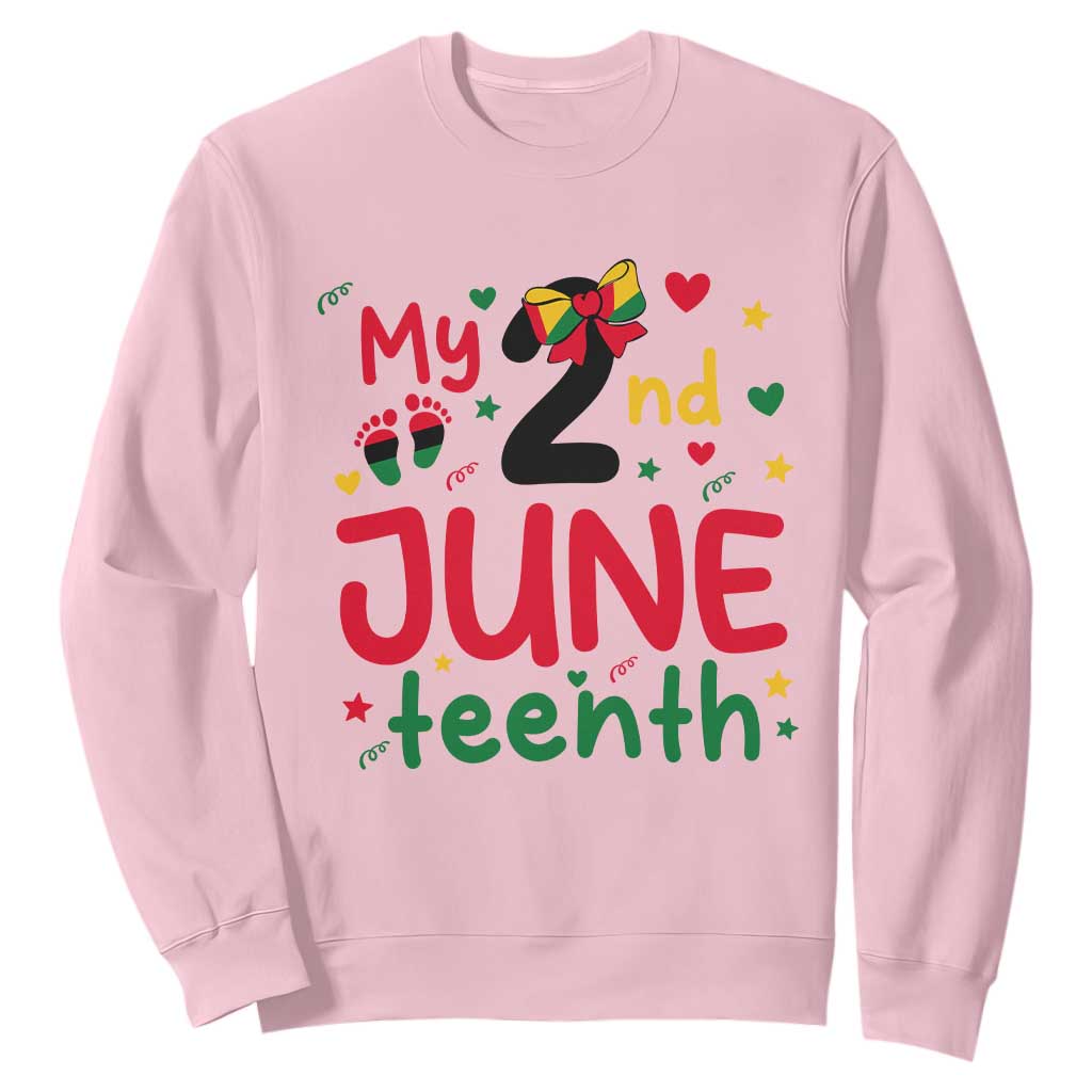 My Second Juneteenth Sweatshirt African American Baby Freedom Day