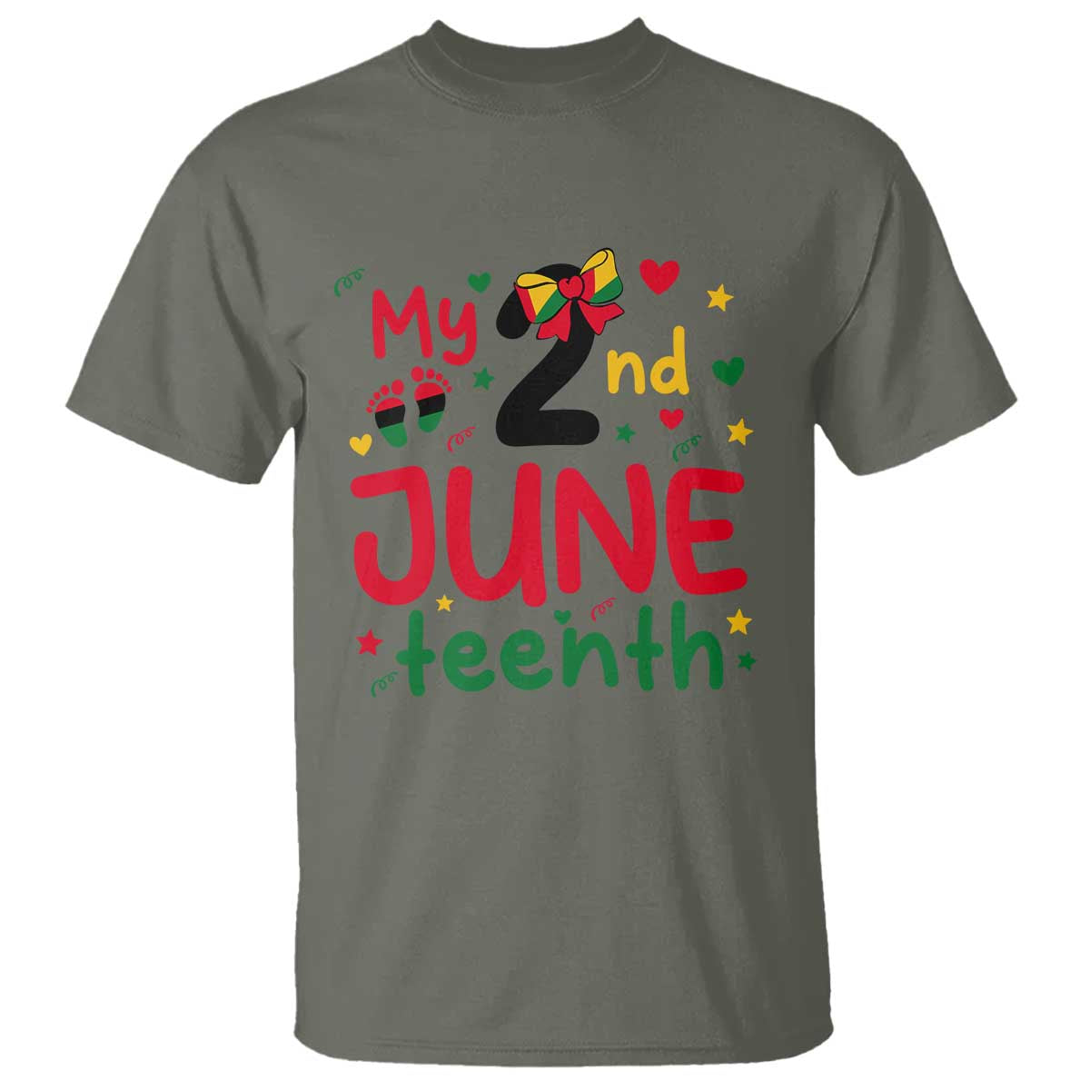 My Second Juneteenth T Shirt African American Baby Freedom Day