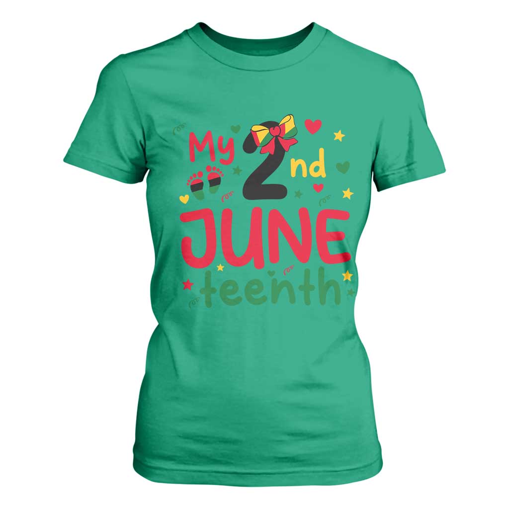 My Second Juneteenth T Shirt For Women African American Baby Freedom Day