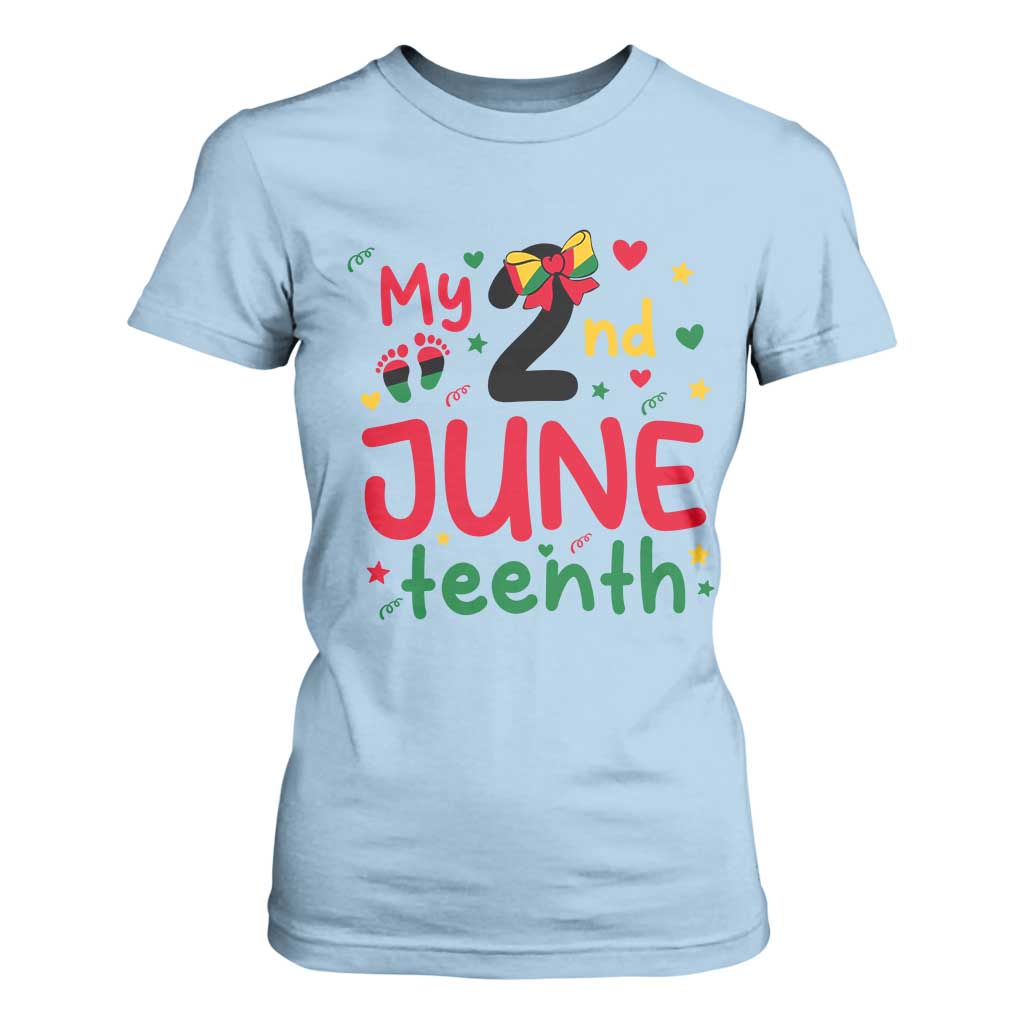 My Second Juneteenth T Shirt For Women African American Baby Freedom Day