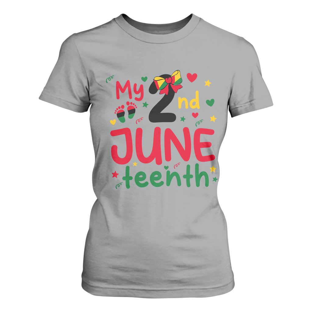 My Second Juneteenth T Shirt For Women African American Baby Freedom Day