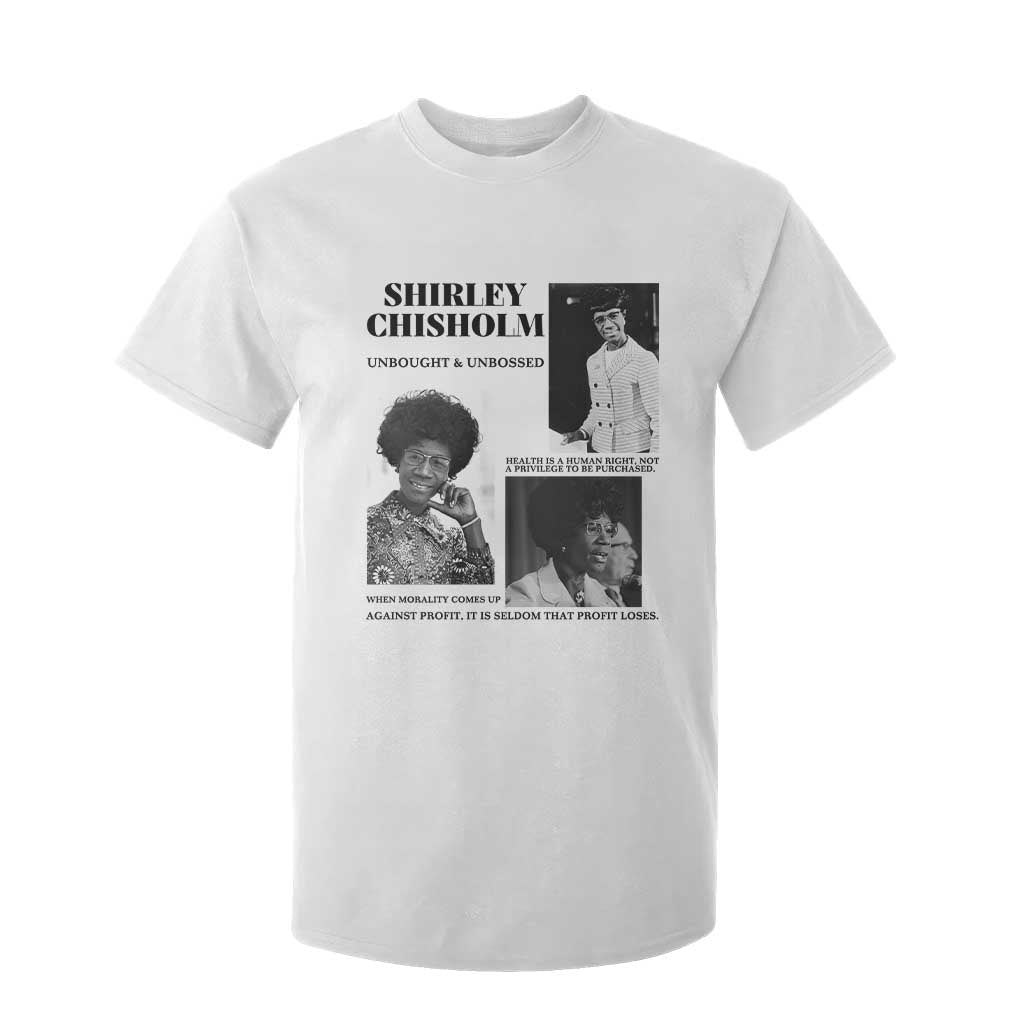 Shirley Chisholm Unbought And Unbossed T Shirt For Kid Vintage Feminist Poster