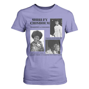 Shirley Chisholm Unbought And Unbossed T Shirt For Women Vintage Feminist Poster