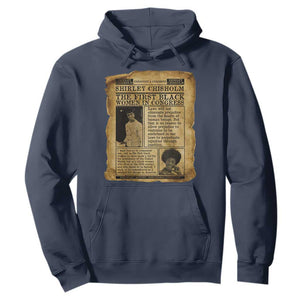 Vintage Newspaper Shirley Chisholm Hoodie First Black Woman In Congress