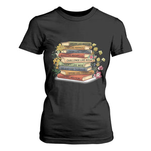 Black History Leaders Book T Shirt For Women African American Teachers - African Pride