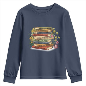 Black History Leaders Book Youth Sweatshirt African American Teachers - African Pride