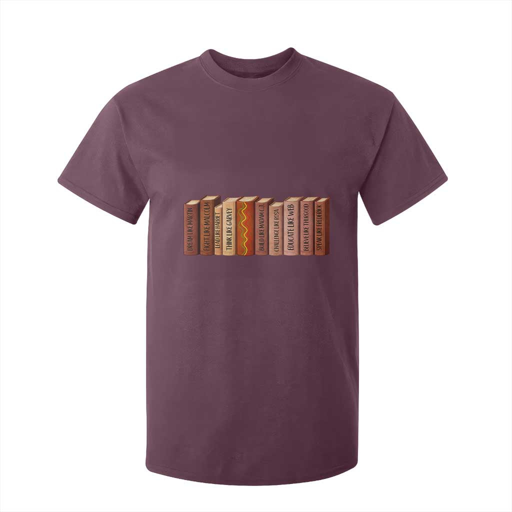 African American Teachers Gift T Shirt For Kid Black History Leaders Book - African Pride