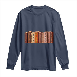 African American Teachers Gift Long Sleeve Shirt Black History Leaders Book - African Pride