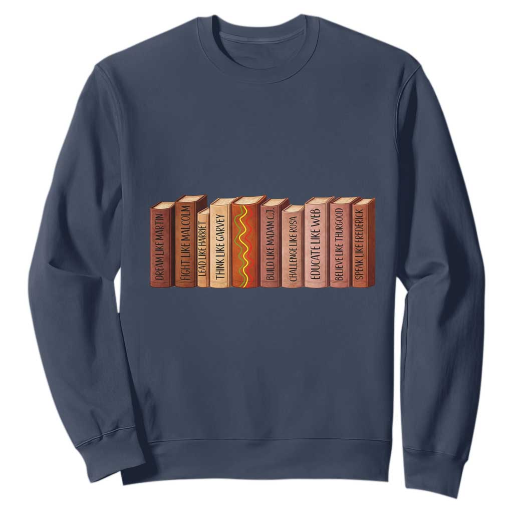 African American Teachers Gift Sweatshirt Black History Leaders Book - African Pride