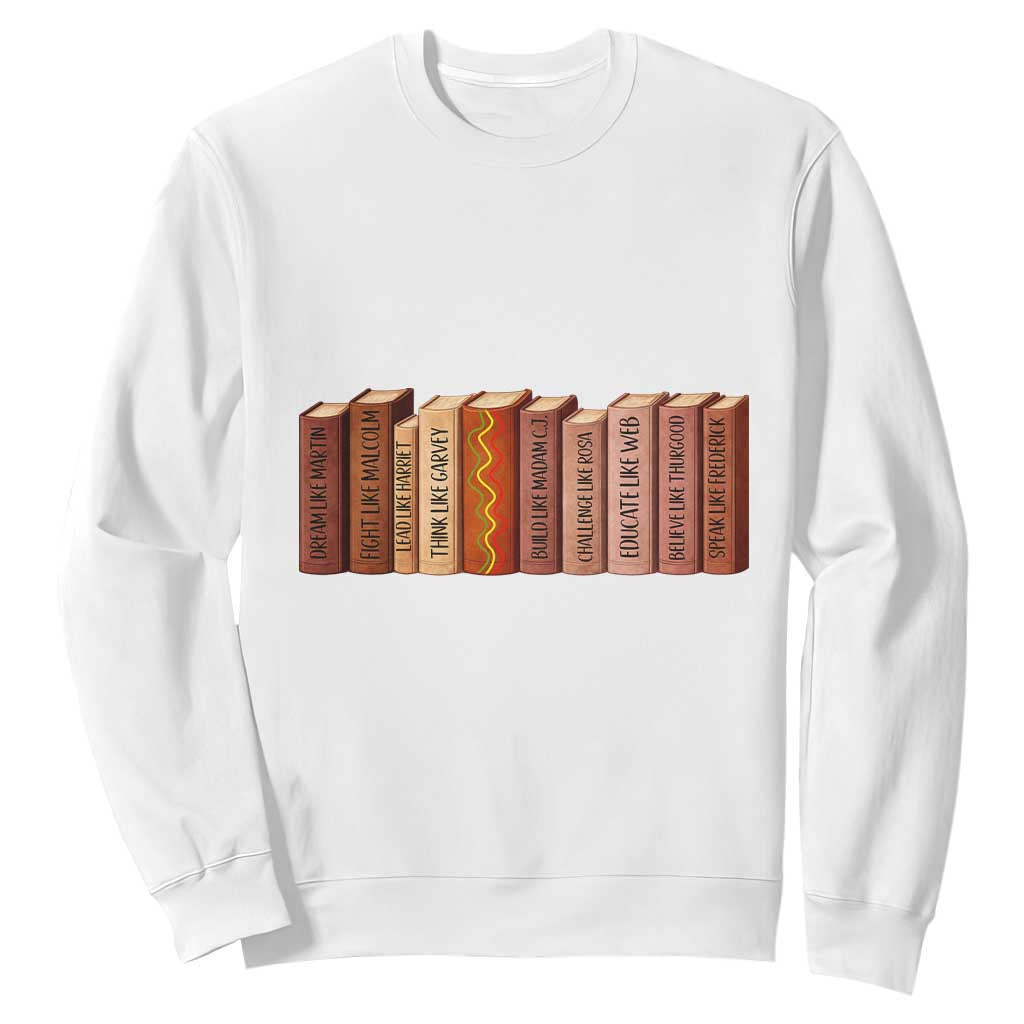 African American Teachers Gift Sweatshirt Black History Leaders Book - African Pride