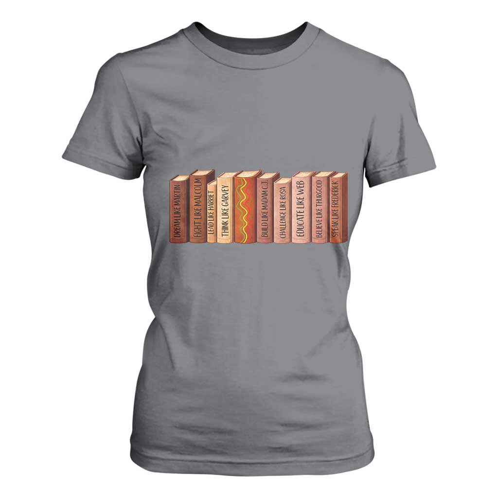 African American Teachers Gift T Shirt For Women Black History Leaders Book - African Pride