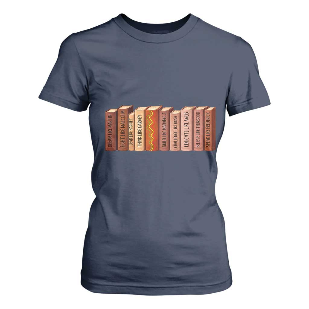 African American Teachers Gift T Shirt For Women Black History Leaders Book - African Pride