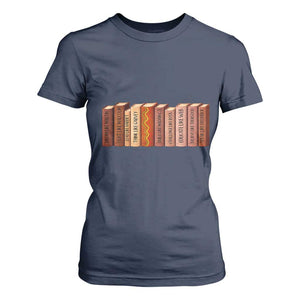 African American Teachers Gift T Shirt For Women Black History Leaders Book - African Pride