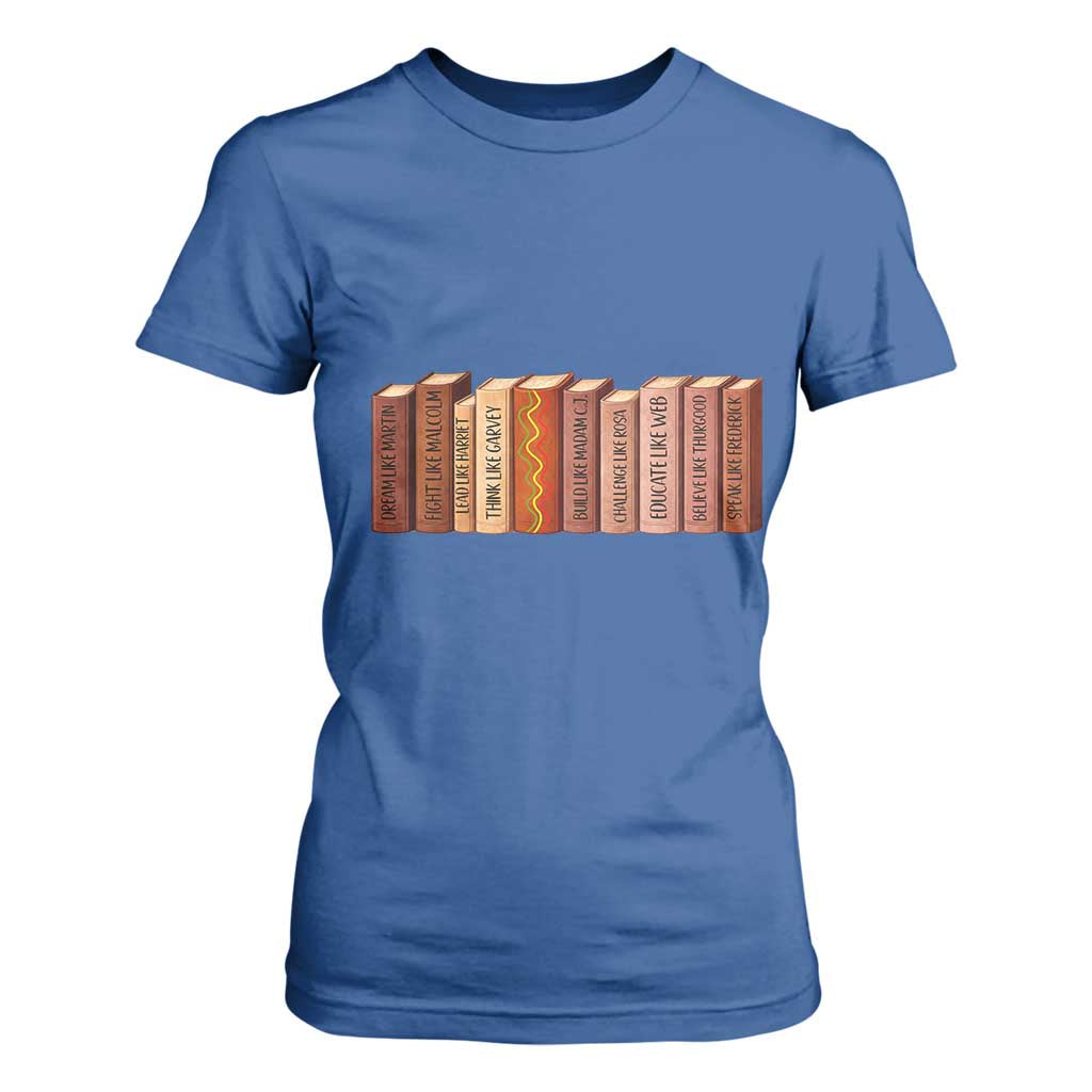 African American Teachers Gift T Shirt For Women Black History Leaders Book - African Pride