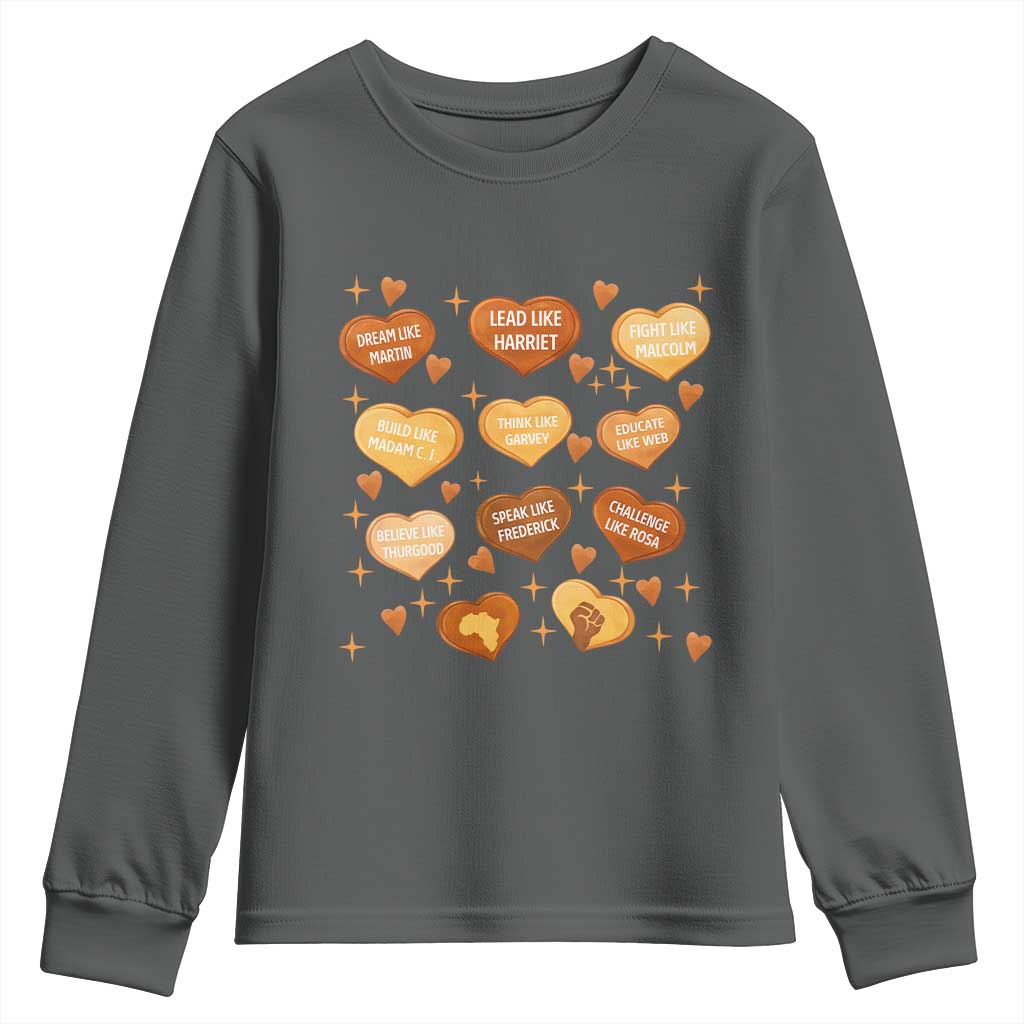 Black History Leaders Youth Sweatshirt African American Teachers Pride - African Pride