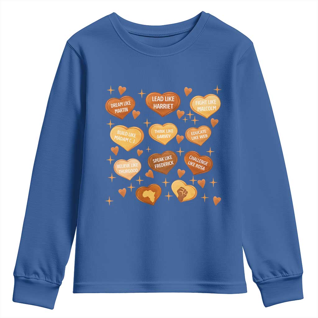 Black History Leaders Youth Sweatshirt African American Teachers Pride - African Pride