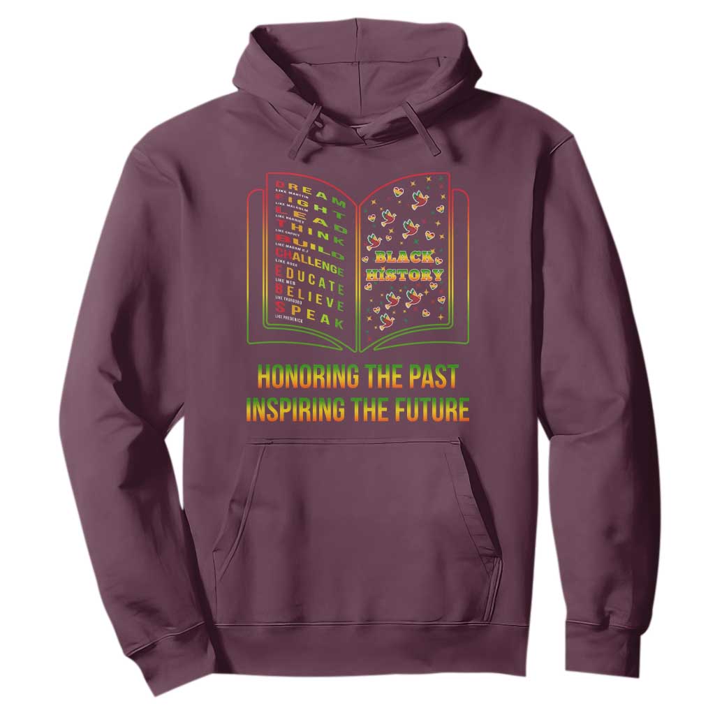 Black History Leaders Book Hoodie African American History For Teachers - African Pride