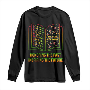 Black History Leaders Book Long Sleeve Shirt African American History For Teachers - African Pride