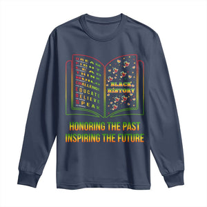 Black History Leaders Book Long Sleeve Shirt African American History For Teachers - African Pride