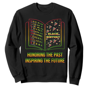 Black History Leaders Book Sweatshirt African American History For Teachers - African Pride