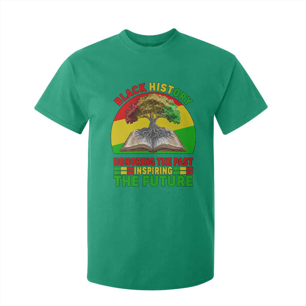 Black History Honoring The Past Inspiring The Future T Shirt For Kid African American Pride - African Pride