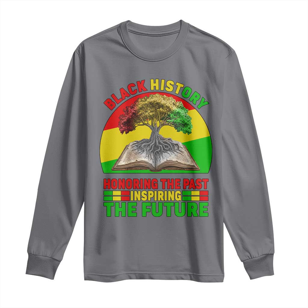Black History Honoring The Past Inspiring The Future Long Sleeve Shirt African American Pride - African Pride