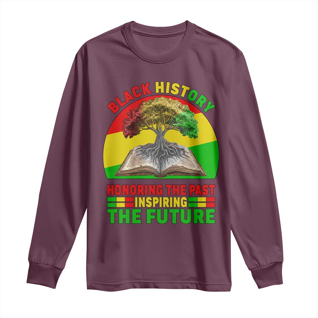 Black History Honoring The Past Inspiring The Future Long Sleeve Shirt African American Pride - African Pride