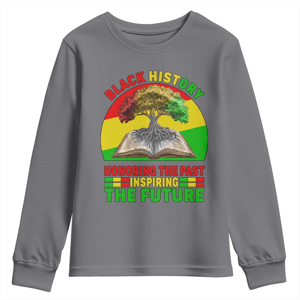 Black History Honoring The Past Inspiring The Future Youth Sweatshirt African American Pride - African Pride