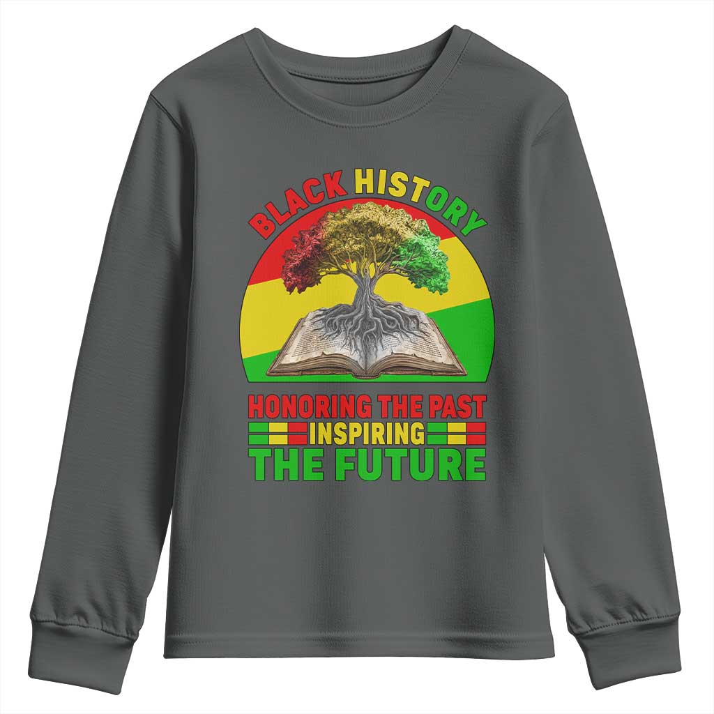 Black History Honoring The Past Inspiring The Future Youth Sweatshirt African American Pride - African Pride