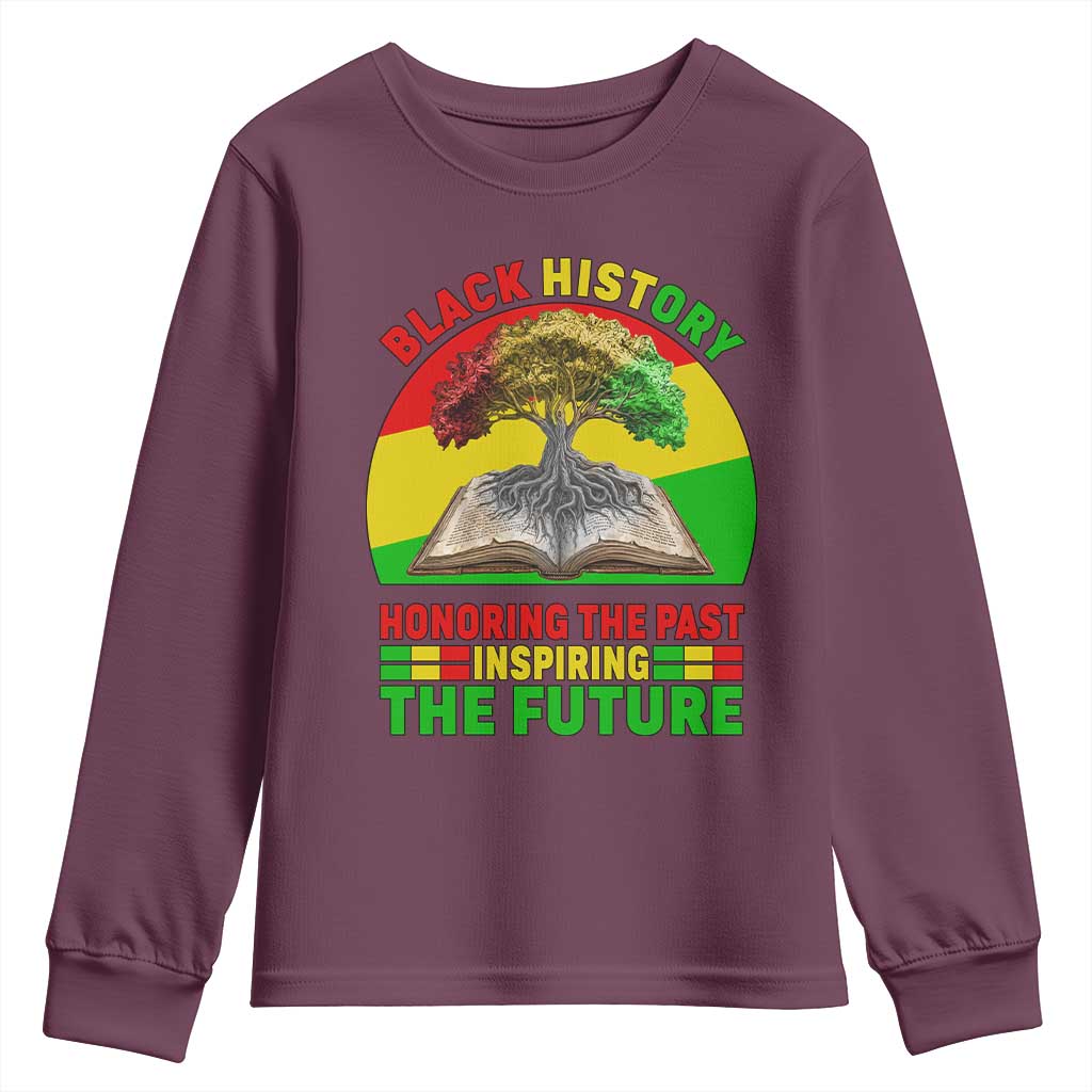Black History Honoring The Past Inspiring The Future Youth Sweatshirt African American Pride - African Pride