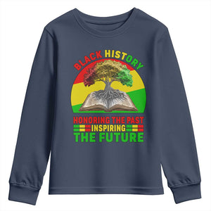 Black History Honoring The Past Inspiring The Future Youth Sweatshirt African American Pride - African Pride