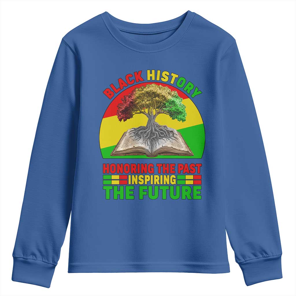 Black History Honoring The Past Inspiring The Future Youth Sweatshirt African American Pride - African Pride