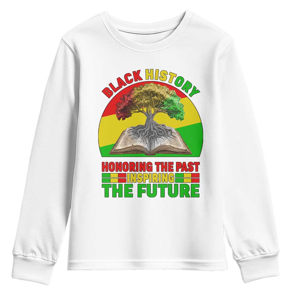 Black History Honoring The Past Inspiring The Future Youth Sweatshirt African American Pride - African Pride