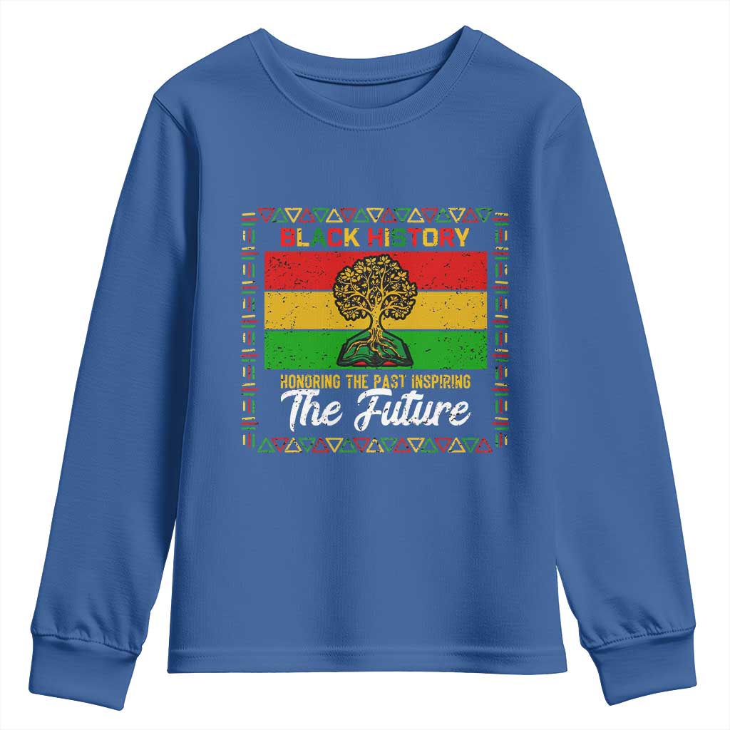 Black History Month Youth Sweatshirt Honoring The Past Inspiring The Future - African Pride