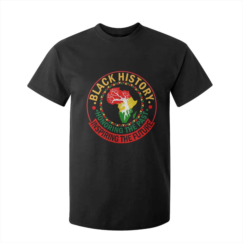 Inspiring The Future Honoring The Past T Shirt For Kid African American Heritage - African Pride