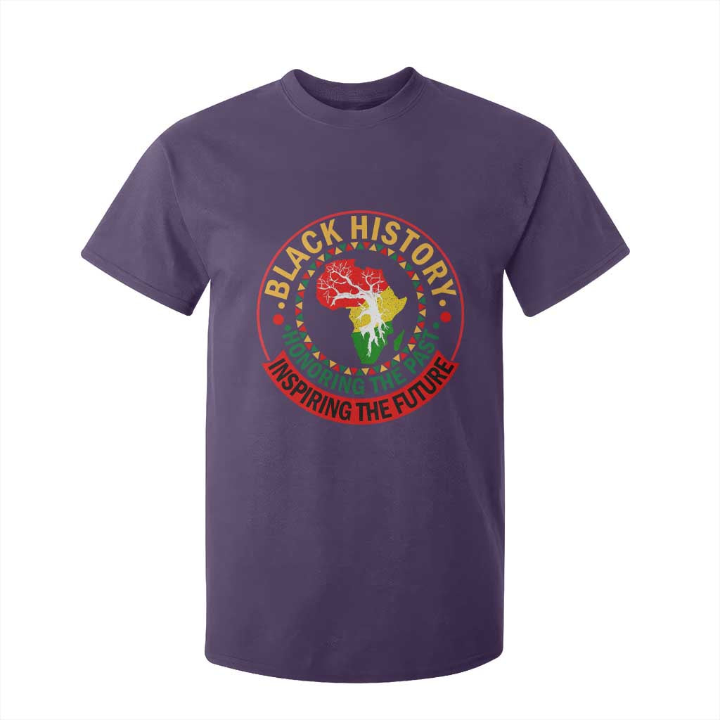 Inspiring The Future Honoring The Past T Shirt For Kid African American Heritage - African Pride