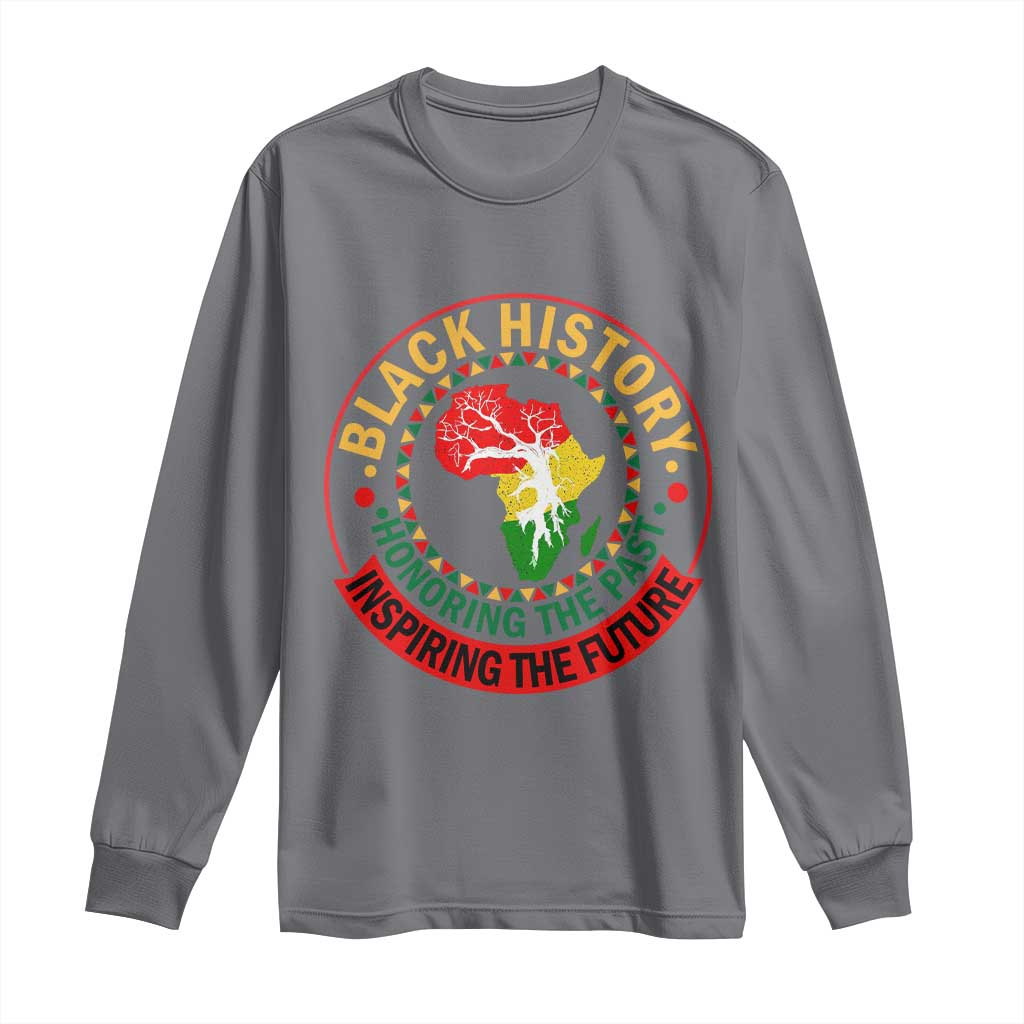 Inspiring The Future Honoring The Past Long Sleeve Shirt African American Heritage - African Pride