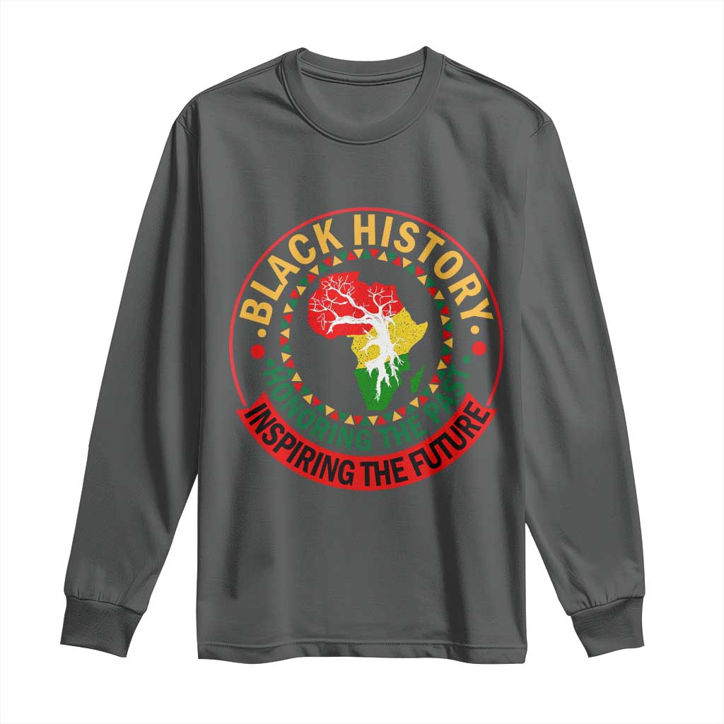 Inspiring The Future Honoring The Past Long Sleeve Shirt African American Heritage - African Pride