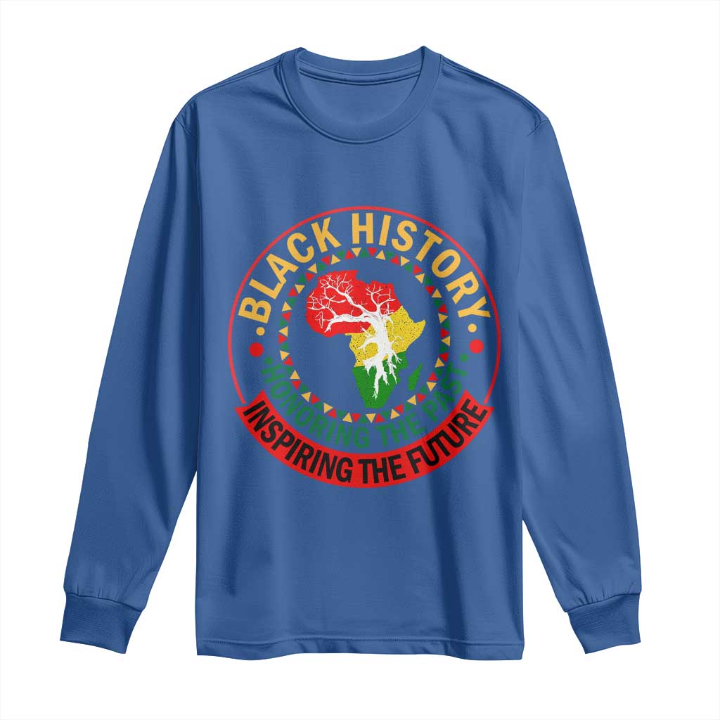 Inspiring The Future Honoring The Past Long Sleeve Shirt African American Heritage - African Pride