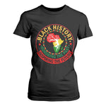 Inspiring The Future Honoring The Past T Shirt For Women African American Heritage - African Pride