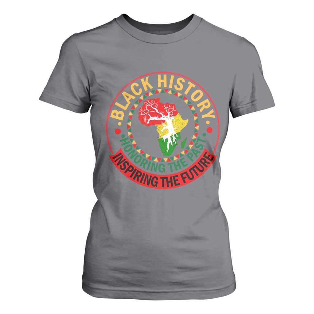 Inspiring The Future Honoring The Past T Shirt For Women African American Heritage - African Pride