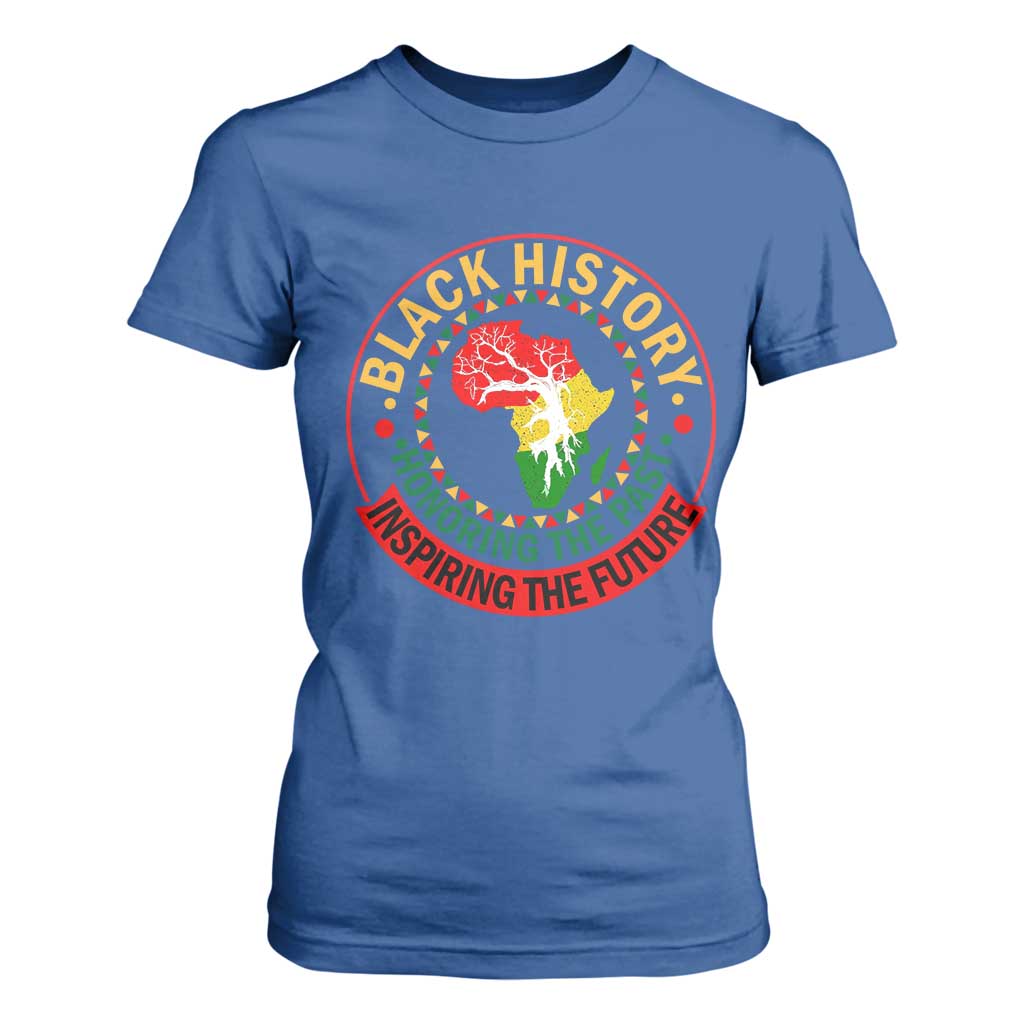 Inspiring The Future Honoring The Past T Shirt For Women African American Heritage - African Pride