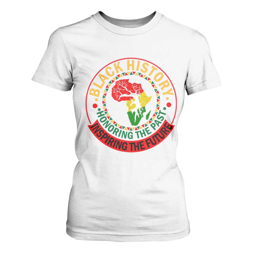 Inspiring The Future Honoring The Past T Shirt For Women African American Heritage - African Pride