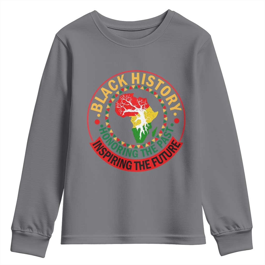 Inspiring The Future Honoring The Past Youth Sweatshirt African American Heritage - African Pride