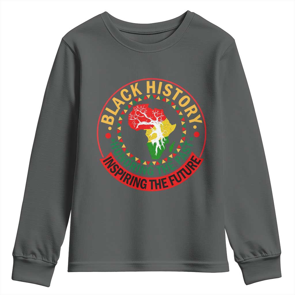 Inspiring The Future Honoring The Past Youth Sweatshirt African American Heritage - African Pride