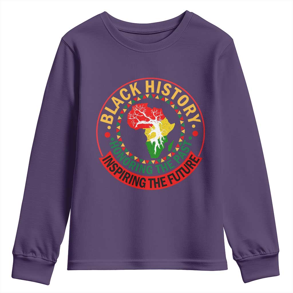 Inspiring The Future Honoring The Past Youth Sweatshirt African American Heritage - African Pride